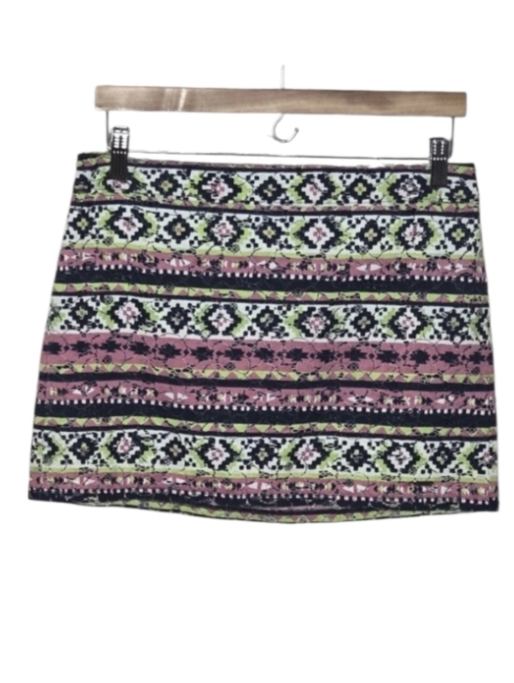 Hollister Y2K Bright Tribal Mini Skirt